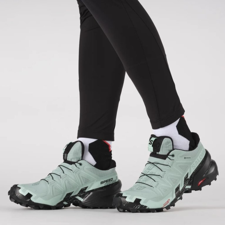 Tenis Para Trail Running Salomon Speedcross 6 GTX Mujer Verde Menta | MX UOXW706